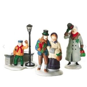 DEPT 56 HERITAGE VILLAGE COLLECTION A CHRISTMAS CAROL MORNING SET OF 3 - RETIRED
